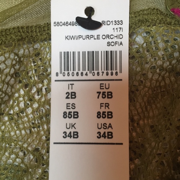 NWT Intimissimi Sophia Lace Padded Underwire Adjustable Bra Balconette S… - Picture 7 of 8